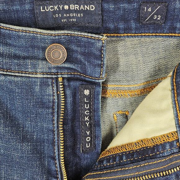 LUCKY BRAND WOMEN'S MID RISE CROP AVA BLUE JEANS SIZE 14/32 - Picture 6 of 13